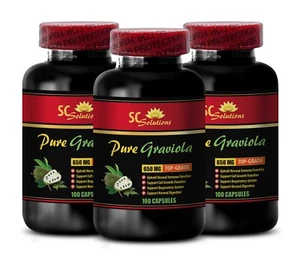 Soursop Extract - PURE GRAVIOLA EXTRACT - Oxidative stress - 3 Bottles - Picture 1 of 10