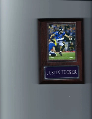 JUSTIN TUCKER PLAQUE BALTIMORE RAVENS FOOTBALL NFL Cover
