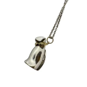 Tiffany & Co. Cat YG Sterling Silver Necklace Pendant L9 - Picture 1 of 6