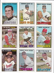 ***1967 Topps #80 Jim Maloney No creases, Slightly soft corners** ONE CARD ONLY - Bild 1 von 4
