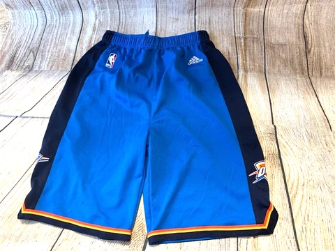 OKLAHOMA CITY THUNDER NBA Adidas Youth Size XL Swingman Style Shorts Boys Kids Cover