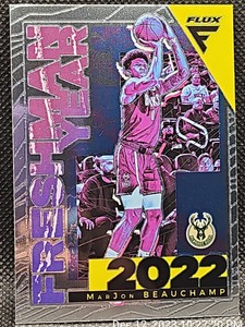 2022-23 Panini Flux Freshman Year Marjon Beauchamp Bucks Rookie Card Mint RC