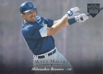 1995 Upper Deck Electric Diamond Silver Matt Mieske 50 Brewers - Image 1 of 2