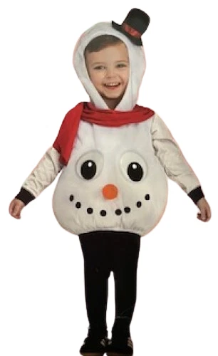 Muñeco de nieve día acebo de Navidad niño pequeño Foto 1 de 1