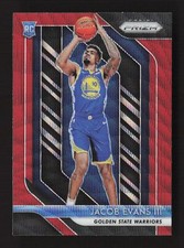 2018-19 Panini Prizm Ruby Wave Jacob Evans III RC #212 Golden State Warriors