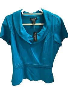 Top corpiño Ponte verde azulado Lotus Black Market de la Casa Blanca nuevo con etiquetas talla 14 - Imagen 1 de 3