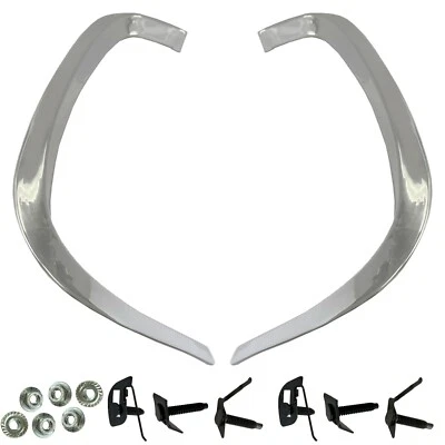 1969 Mustang Grille Molding Corner Side End Stainless Steel Pair Right & Left Foto 1 de 4