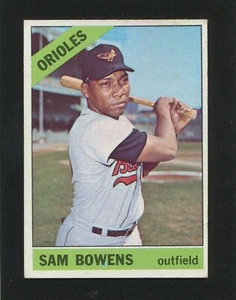 #412 SAM BOWENS, Orioles - 1966 Topps: EX, some gloss 240936e - Picture 1 of 3