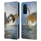 Piya Wannachaiwong Dragons Of Sea And Storms Leather Book Case For Huawei Phones