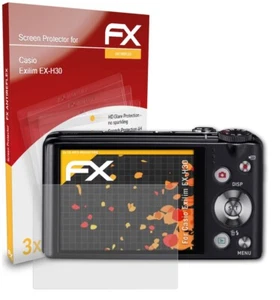 atFoliX 3x Screen Protection Film for Casio Exilim EX-H30 matt&shockproof - Picture 1 of 8