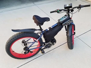 2020 ETG eBeast 72V 8.8Ah 3000 Watt 26” ebike Fat Tire 7 Speed Cruise 42MPH USA - Picture 1 of 12