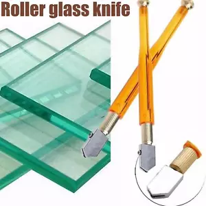 Professional Glass Cutter Oil Lubricated Cutters With Grip Carbide Precision US - Picture 1 of 12