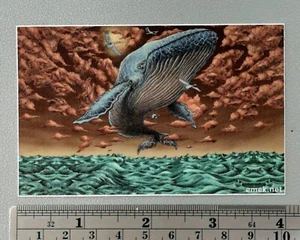 Emek Flying Whale Decal Sticker Slap 4" Decemberists - Picture 1 of 1
