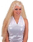 Carnevale Halloween Parrucca Curly Angel Lunghi Ricci Biondi Wig Cosplay