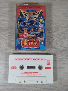 Forgotten Worlds Commodore 64 C64 Game Cassette Kixx Capcom Tested & Working - Picture 1 of 9
