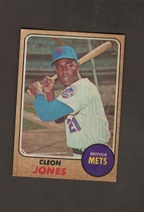 1968 Topps Venezuelan #254 Cleon Jones. Rare Venezuelan Issue