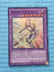 Tarjeta SDHS-EN042 Héroe Enmascarado Koga Súper Rara Yu-Gi-Oh 1ª Edición Nueva - Imagen 1 de 3