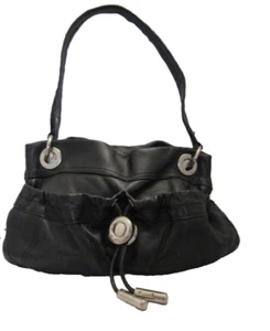 B Makowsky SCHWARZ weiches Leder Handtasche EINZELRIEMEN Schultertasche Handtasche - Bild 1 von 14