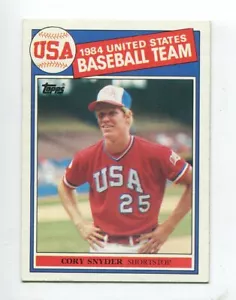 1985 Topps #403 Cory Snyder Team USA Rookie - Foto 1 di 1