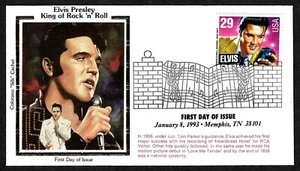 USA, SCOTT # 2721, LIMITED COLORANO SILK FDC COVER OF ELVIS PRESLEY YEAR 1993 - Picture 1 of 1