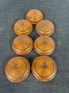 Lot Of 7 Do-Ray P-110 Clearance Amber Marker Light Truck trailer Snap On 2 1/2" - Picture 1 of 10