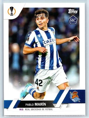 Pablo Marín 2022 Topps UEFA RC Real Sociedad #145 - Image 1 of 2