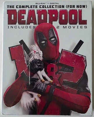 NEW DEADPOOL 1 & 2 THE COMPLETE COLLECTION BLU RAY 3 DISC SET + SLIPBOX - Image 1 of 2