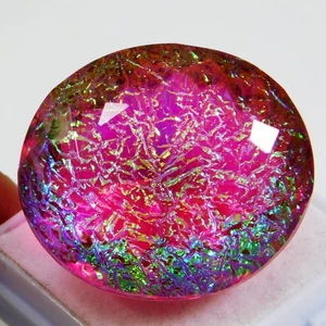 Natural 68.80 Ct Australian Monarch Fire Opal Oval Cut Certified Gemstone - Picture 1 of 5