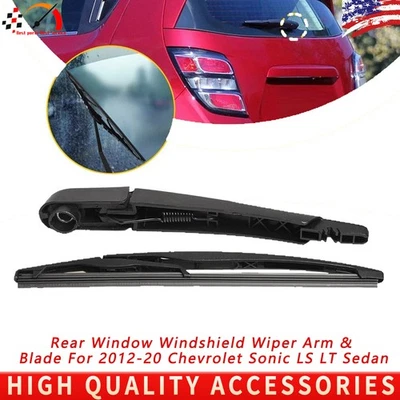 Rear Window Windshield Wiper Arm & Blade For 2012-20 Chevrolet Sonic LS LT Sedan - Image 1 of 4
