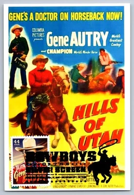 Maxi tarjeta #4449 Cowboys of the Silver Screen Gene Autry FDC Foto 1 de 2