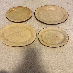 Akio Nukaga Set di 4 piatti piatti ovali (9,2" e 7,3") - Foto 1 di 2
