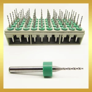 1.20mm 3/64 .047" Solid Carbide Drill Bits - 50 PIECES -1/8" Shank 1.2mm R/S - Picture 1 of 5