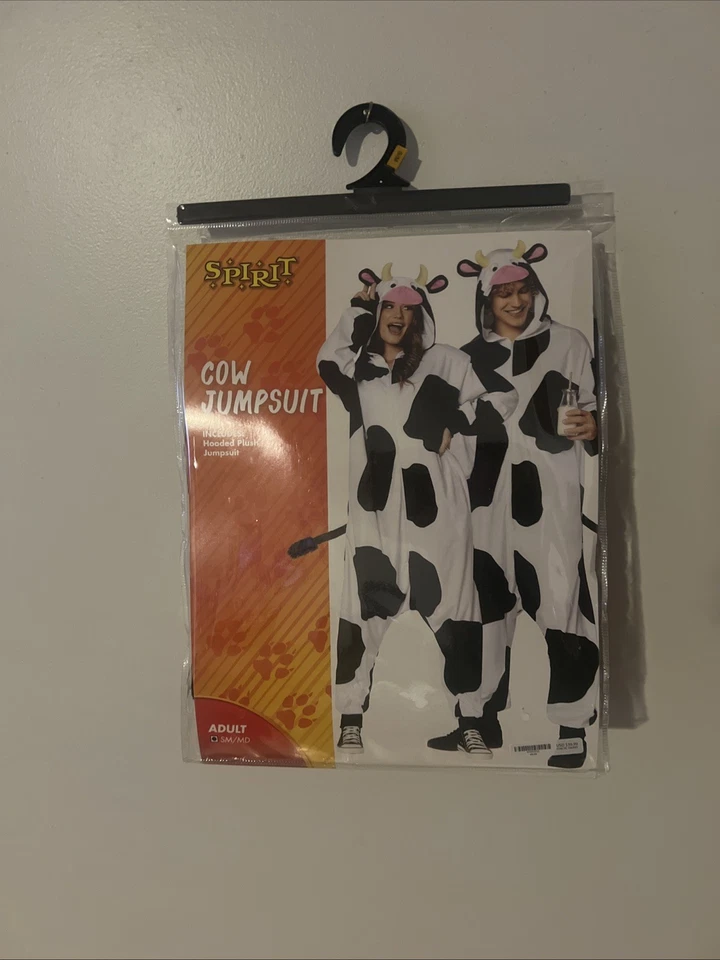 Mono Vaca Espíritu Pequeño/Md Disfraz de Halloween Incluye 1 Mono de Felpa con Capucha Foto 1 de 1
