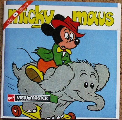 3 VIEW-MASTER 3D BILDSCHEIBEN - MICKY MAUS + BOOKLET - Bild 1 von 3