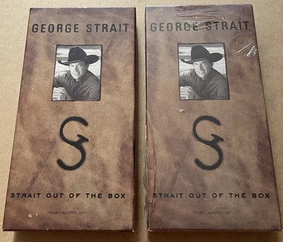 George Strait Out of the Box Cassette Box Set 1 New Sealed, 1 Opened Excellent - Image 1 of 4