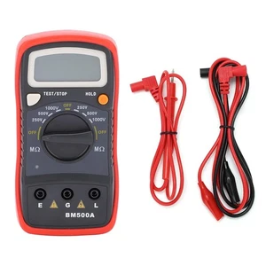 BM500A 1000V Digital Insulation Resistance Tester Meter Megohmmeter Megger 1999M - Picture 1 of 9