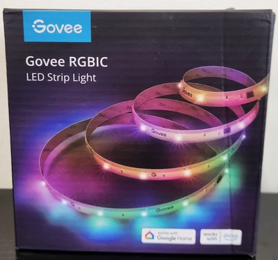 Govee 65.6ft RGBIC Basic LED Stip Lights Smart WiFi H618E1D1 Alexa MSRP $69 NEW - Image 1 of 4