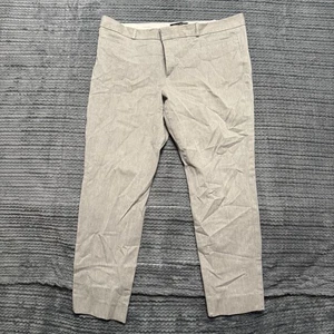 Pantalones elásticos ajustados grises Banana Republic Sloan talla 14 para mujer carrera oficina - Imagen 1 de 8