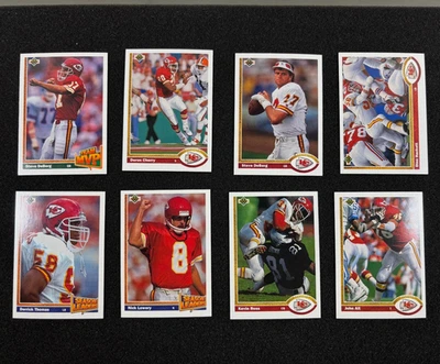 1991 Upper Deck Kansas City CHIEFS (20) Team Set, DEBERG, OKOYE, DERRICK THOMAS - Image 1 of 4