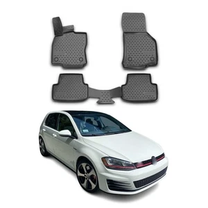 OMAC Floor Mats Liner for Audi A3 S3 2015-2024 Black TPE All-Weather 4 Pcs - Picture 1 of 12