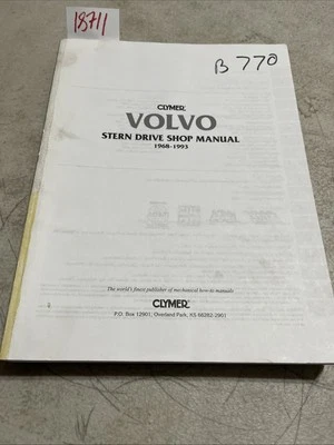 Clymer VOLVO 1968-1993 Stern Drive taller manual de servicio B770 Foto 1 de 4