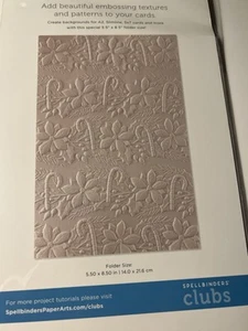 Spellbinders Embossing folder club Nov 24 Candy canes - Picture 1 of 2