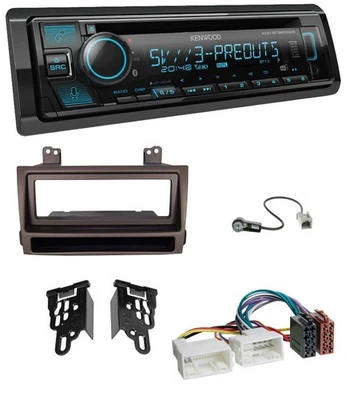 Kenwood Bluetooth USB CD MP3 DAB Autoradio für Hyundai Sonata ab 09 dunkelbraun - Bild 1 von 4