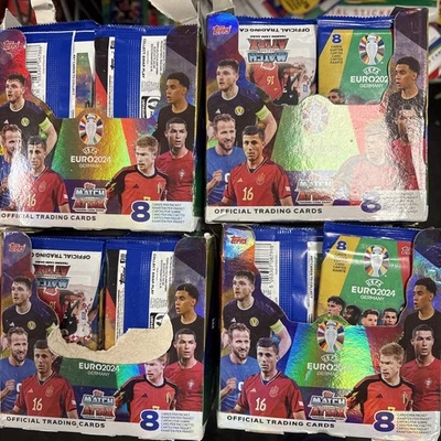 Topps Match Attax Euro 2024 Trading Cards 4x Boxes NEW 144 Packs damaged boxes  - Image 1 of 3