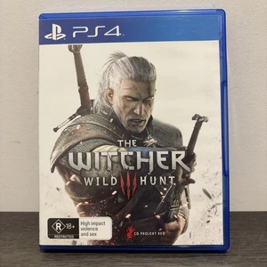 The Witcher 3 Wild Hunt With Manuel PS4 Sony PlayStation Tested And Working - Picture 1 of 6