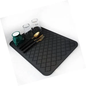 AMOAMI Geschirrtrockenmatte, hitzebeständig, leicht zu reinigen, Silikon Geschirrtrockenmatten für... - Bild 1 von 6