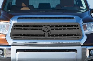 Custom Aftermarket Steel Grille for 2014-2017 Toyota Tundra SKULL 2 Made in USA - Bild 1 von 2