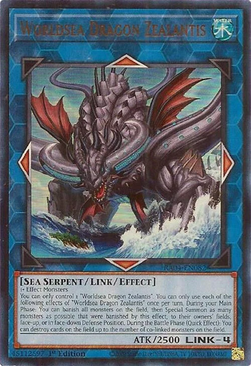 Worldsea Dragon Zealantis (RA04-EN082) - Ultra Rare - 1st Edition - Image 1 of 1