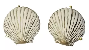 Bikini top reggiseno sirena Luau hawaiano sexy bianco e oro SEA SHELL - Foto 1 di 4