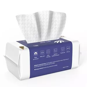 Face Towels, Disposable Biodegradable Clean Facial Wash Cloth for Sensitive S... - Picture 1 of 7